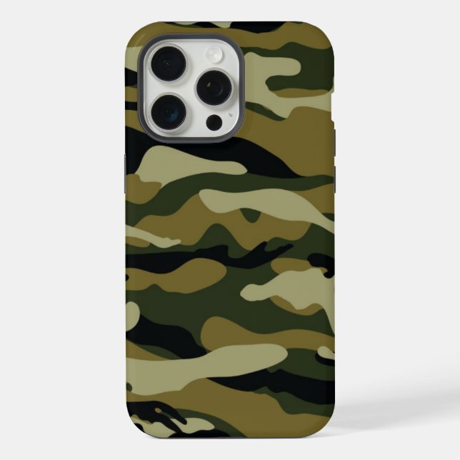 Coque iPhone Camouflage Vert Chasseur (Verso)