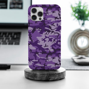 Coque iPhone 15 Pro Max Camouflage Violet, Militaire, Armée