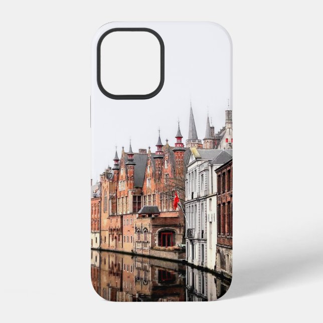 Coque iPhone Canaux de Bruges. (Verso)