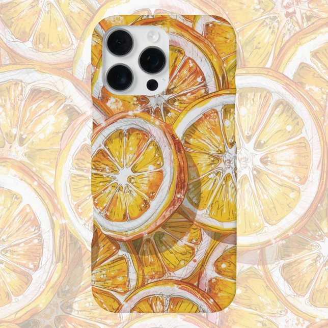 Coque iPhone Candy Citrus Swirl  – Fun Retro Citrus Candy  (Créateur téléchargé)
