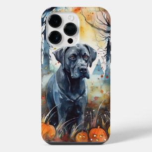 Coque Pour Pour iPhone 14 Pro Max Cane Corso Halloween avec citrouilles effrayantes