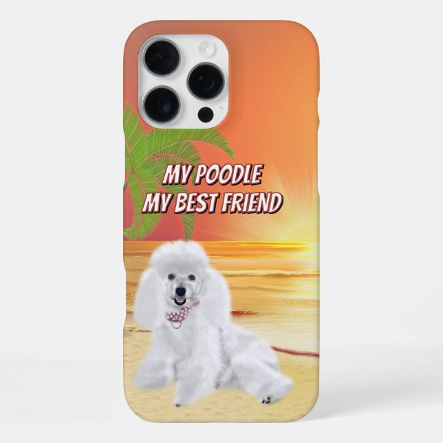 Coque iPhone Caniche (Verso)