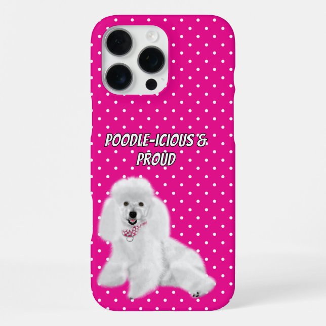 Coque iPhone Caniche (Verso)