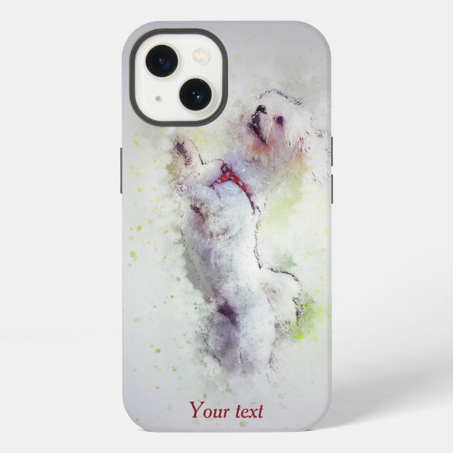 Coque iPhone Caniche mignon  (Verso)