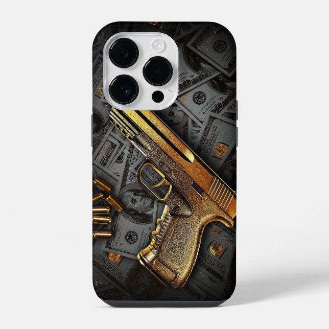 Coque iPhone canon à argent (Verso)