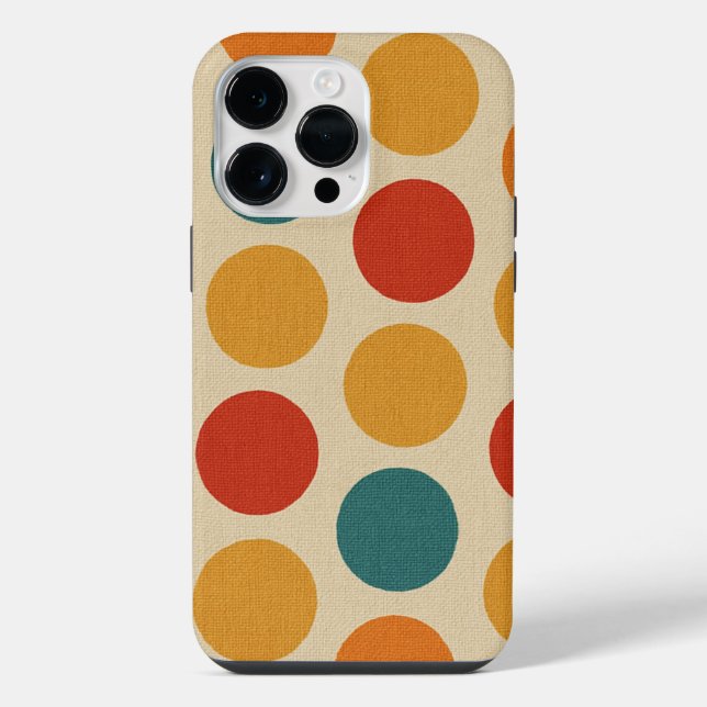Coque iPhone Capa celular bolinhas coloridas sobre  design  (Verso)