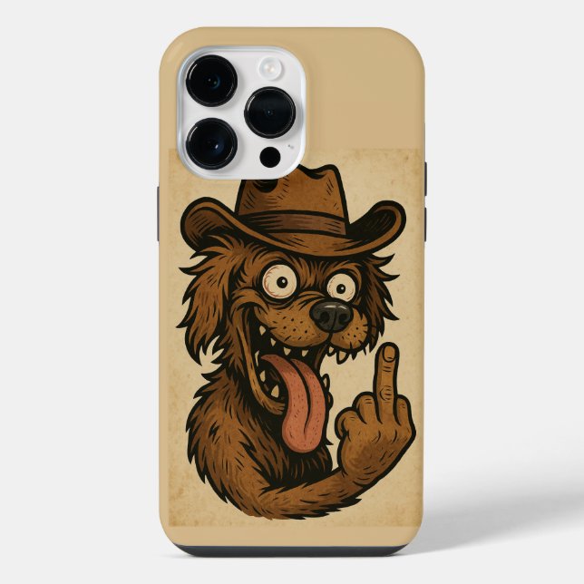 COQUE iPhone CAPA PARA CELULAR CACHORRO LOUCO (Verso)