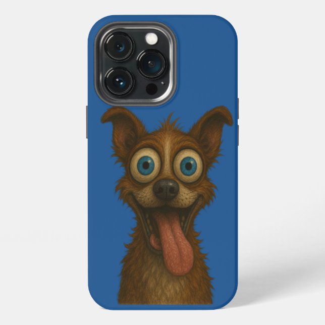 Coque iPhone capa para celular cachorro maluco (Dos)