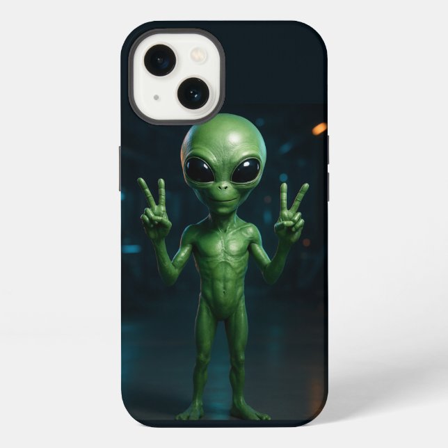 Coque iPhone CAPA PARA CELULAR Extraterrestre futurista (Verso)