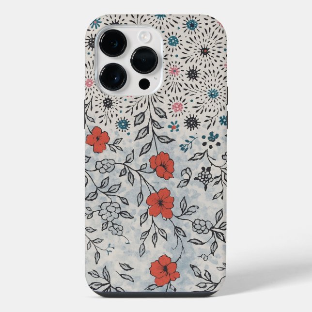 Coque iPhone Capa para celular florais artístico  (Verso)