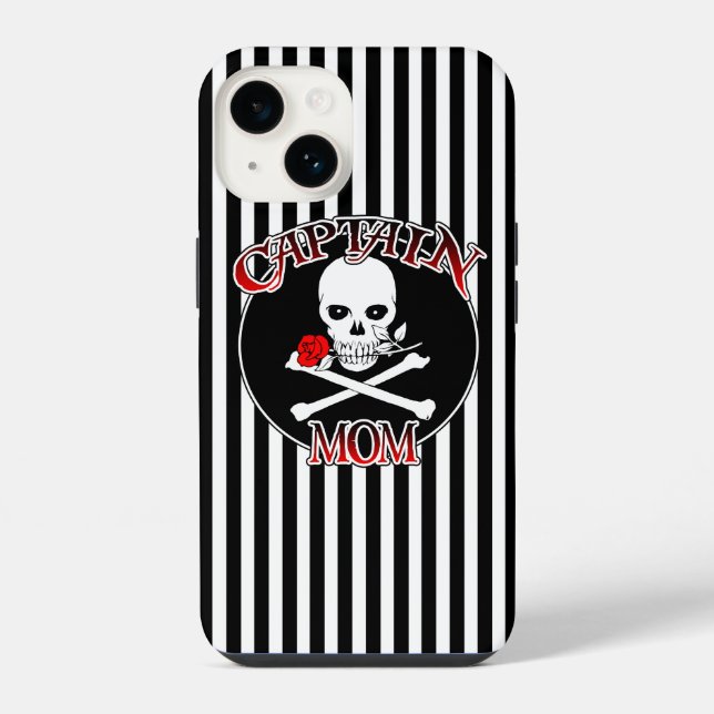 Coque iPhone Capitaine Maman (Verso)