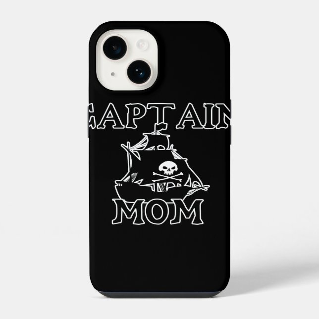 Coque iPhone Capitaine Maman (Verso)