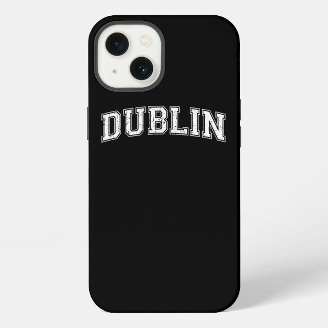 Coque iPhone Capitale de la ville de Dublin d'Irlande (Verso)