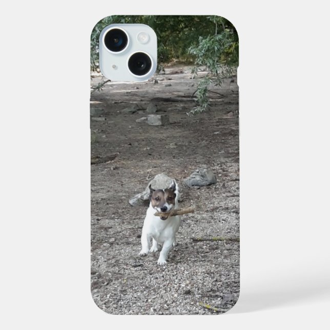 Coque iPhone Capo von Oppenheim, Jack Russell Terrier Chien (Verso)