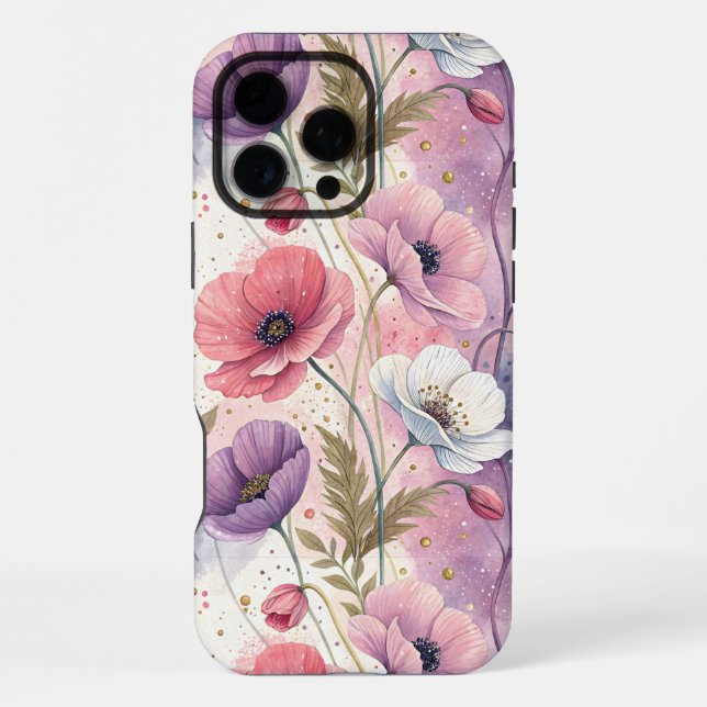 Coque iPhone Capricious Aesthetic Poppies (Verso)