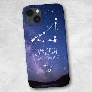 Etui iPhone 13 Capricorne Constellation Zodiaque personnalisée