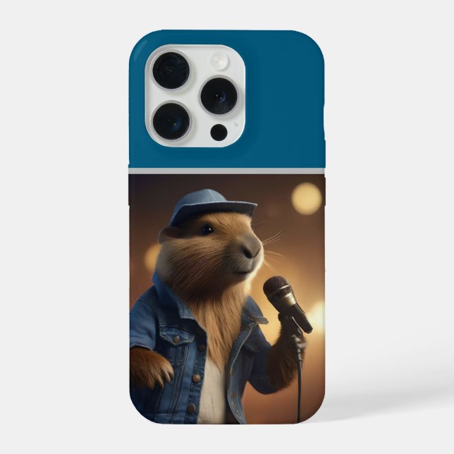 Coque iPhone "Capybara Cowboy : Séduction du Far West" (Verso)