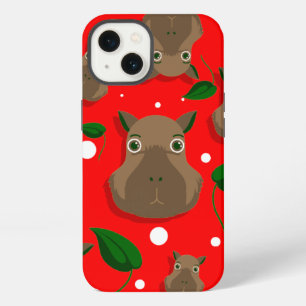 Etui iPhone 13 capybara de noël