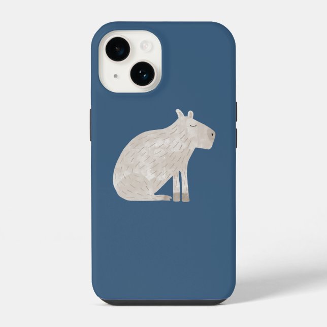 Coque iPhone Capybara Mignon (Verso)