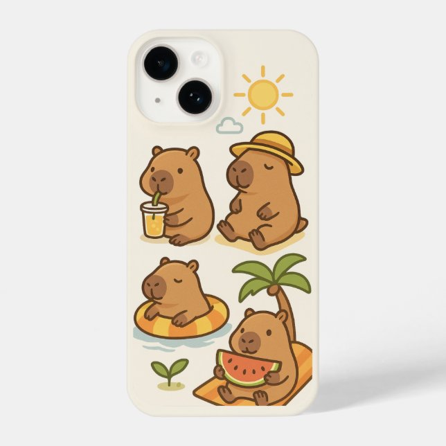 Coque iPhone Capybara Phone case (Verso)