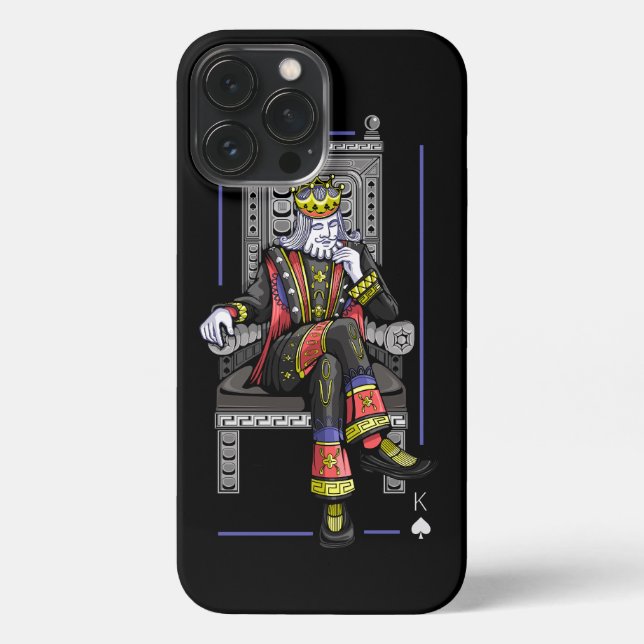 Coque iPhone Card King (Verso)