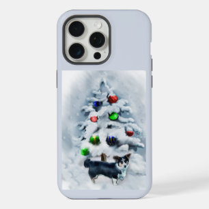 Coque iPhone 15 Pro Max Cardigan Welsh Corgi Noël