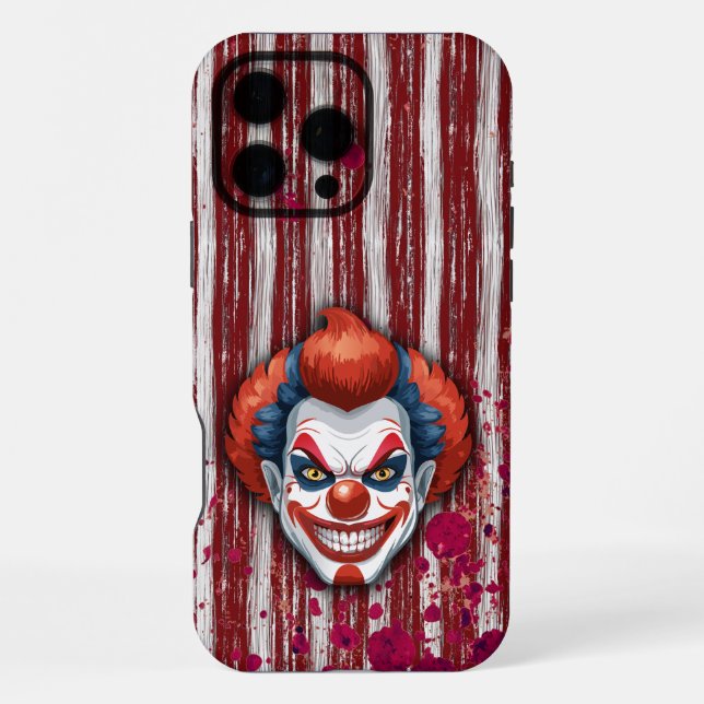 Coque iPhone Carnaval d'Halloween de Clown Effrayant (Verso)