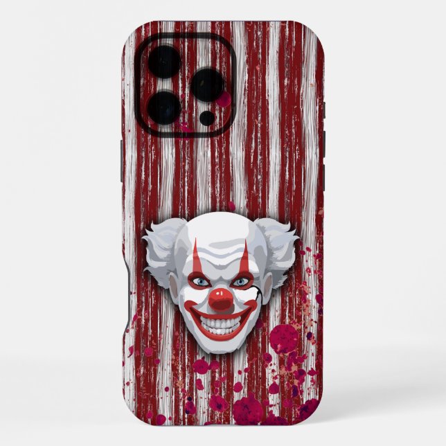 Coque iPhone Carnaval d'Halloween de Clown Effrayant (Verso)
