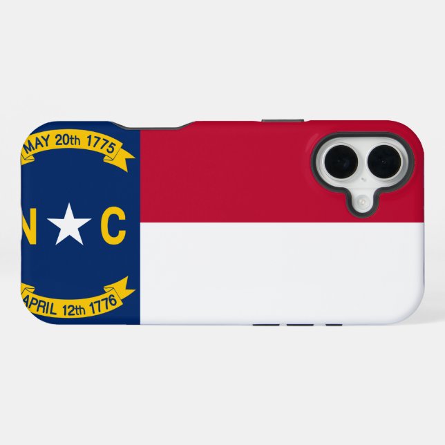 Coque iPhone Caroline du Nord (Verso Horizontal)