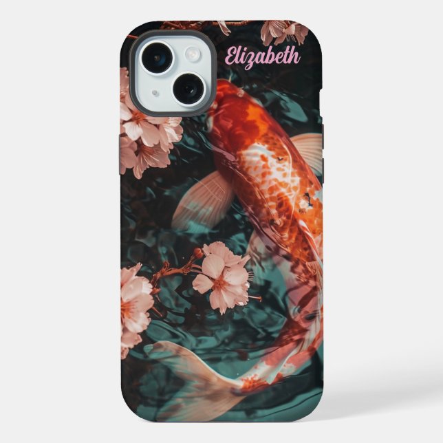 Coque iPhone Carpe de Koi (Verso)