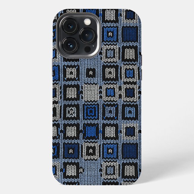 Coque iPhone carré tissé (Verso)