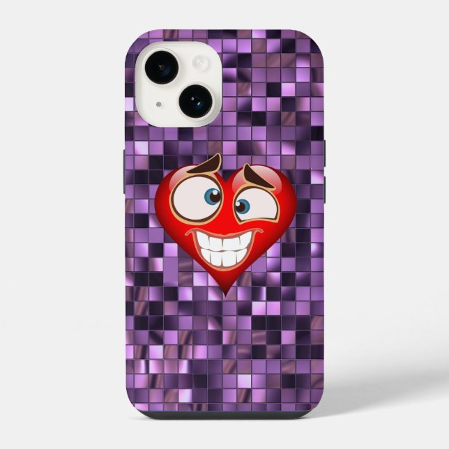 Coque iPhone Carré violet (Verso)