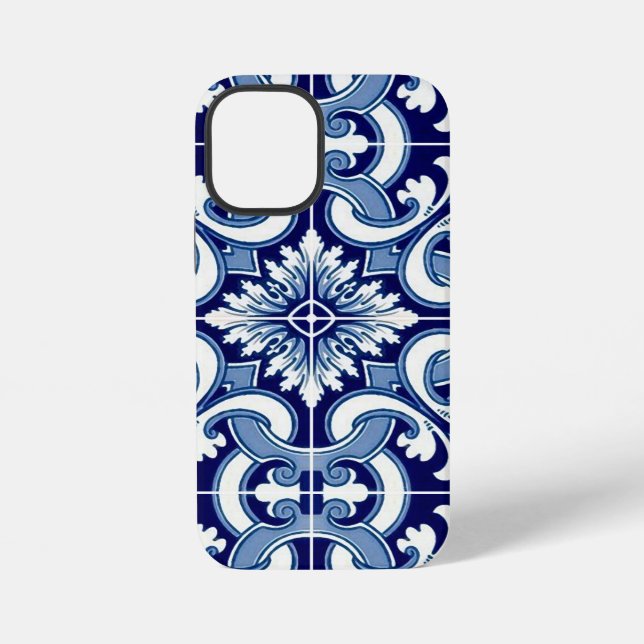 Coque iPhone Carreau bleu portugais (Verso)