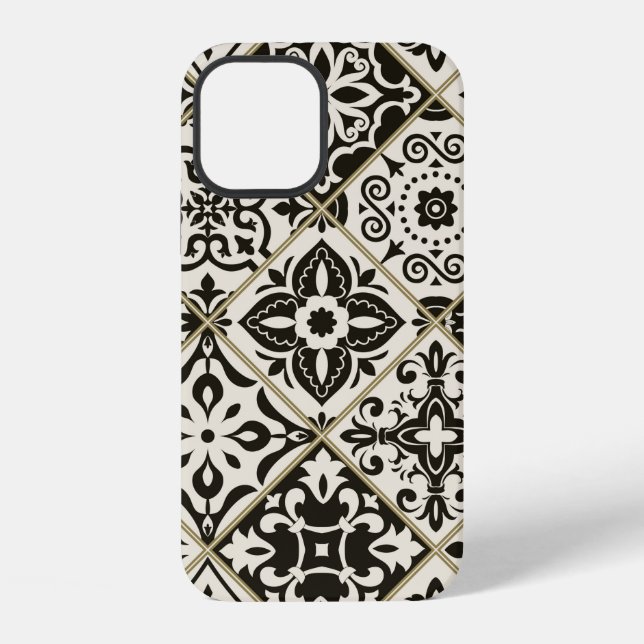 Coque iPhone Carreau de patchwork sans couture avec Islam, arab (Verso)