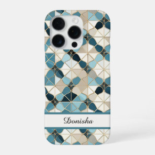 Coque iPhone 16 Pro Carreau de piscine marocain personnalisé