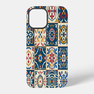 Coque iPhone 12 Carreaux marocains colorés, motif sans couture mag