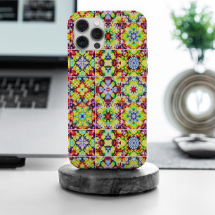 Coque iPhone 15 Pro Max Carreaux Méditerranéens, Carreaux à Encre Alcooliq