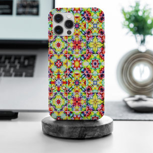 Coque iPhone 15 Pro Max Carreaux Méditerranéens, Carreaux à Encre Alcooliq