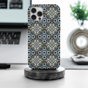 Coque iPhone 15 Pro Max Carreaux Méditerranéens, Portugais, Azulejo, Majol