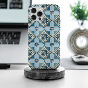 Coque iPhone 15 Pro Max Carreaux Méditerranéens, Portugais, Azulejo, Majol