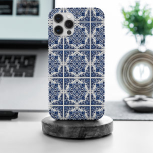 Coque iPhone 15 Pro Max Carreaux Méditerranéens, Portugais, Azulejo, Majol