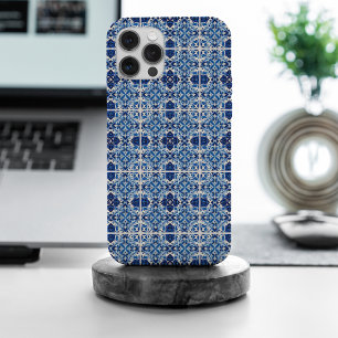 Coque iPhone 15 Pro Max Carreaux Méditerranéens, Portugais, Azulejo, Majol