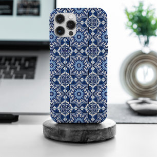 Coque iPhone 15 Pro Max Carreaux Méditerranéens, Portugais, Azulejo, Majol