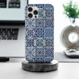 Coque iPhone 15 Pro Max Carreaux Méditerranéens, Portugais, Azulejo, Majol
