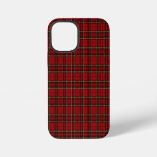 Coque iPhone 12 Mini Carreaux Tartan Rouge Classique