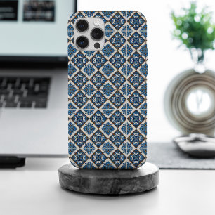 Coque iPhone 15 Pro Max Carrelage méditerranéen, Portugais, Azulejo, Majol