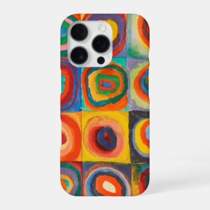 Coque iPhone 16 Pro Carrés Cercles Kandinsky