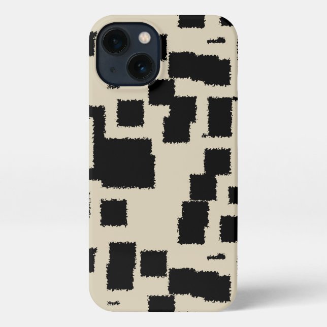 Coque iPhone Carrés vintages (Verso)