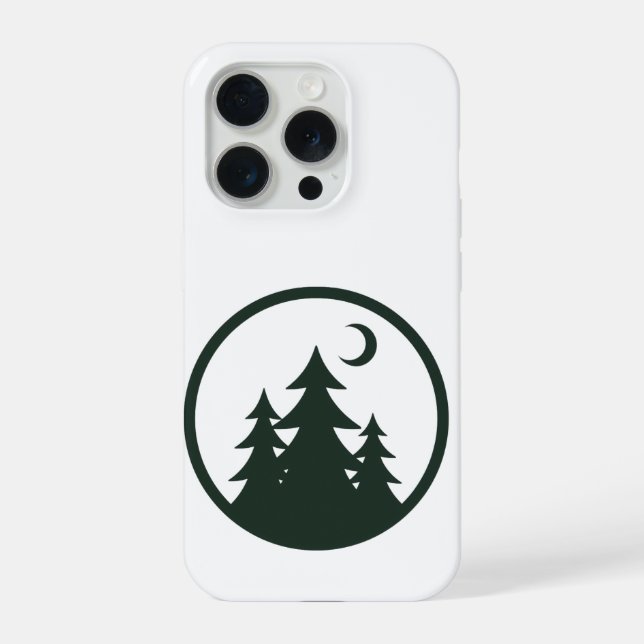 Coque iPhone carte aventure en forêt mystique  camping (Verso)