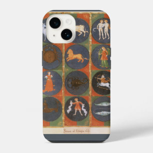 Coque Pour iPhone 14 Carte céleste vintage, carte astrologique du zodia